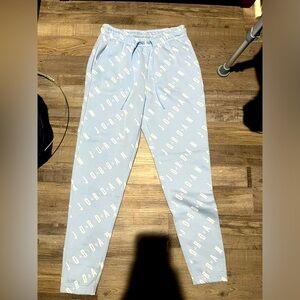 Jordan brand new sweatpants men’s/women’s size small blue/white